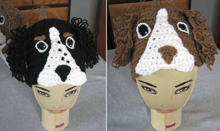 Hat Crochet Pattern With Tutorials Sheep Dog Digital Download