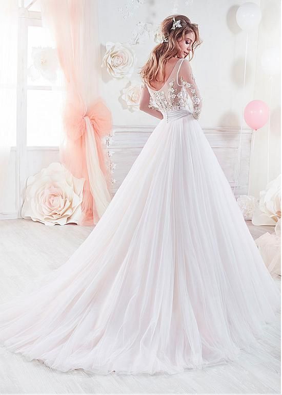 comprar fantástico cuello escote tulle ver a través de una línea de