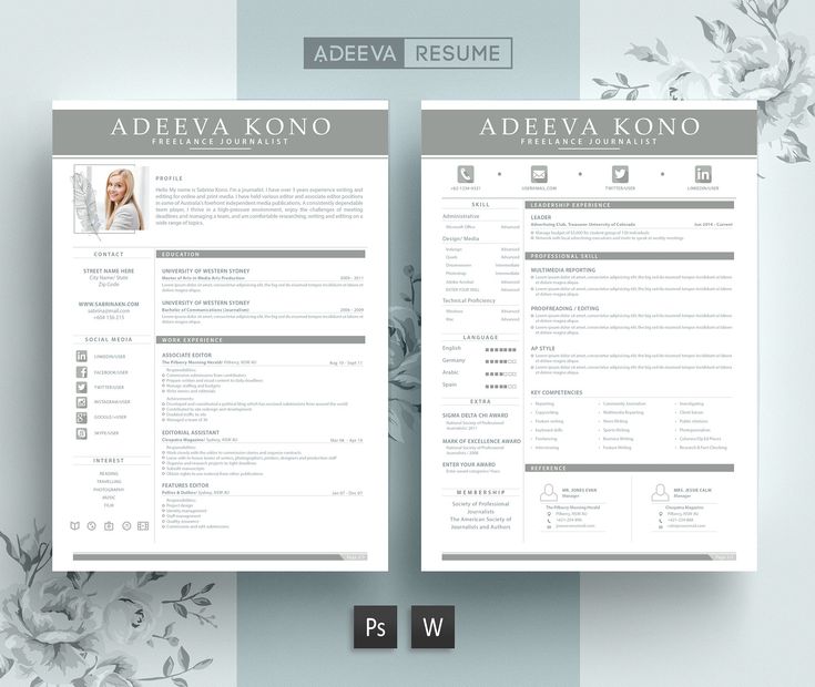 1 Page Resume Template MS Word by GraphicFlava on - 1 page resume 1 Page Resume Template MS Word by GraphicFlava on - 1 page resume