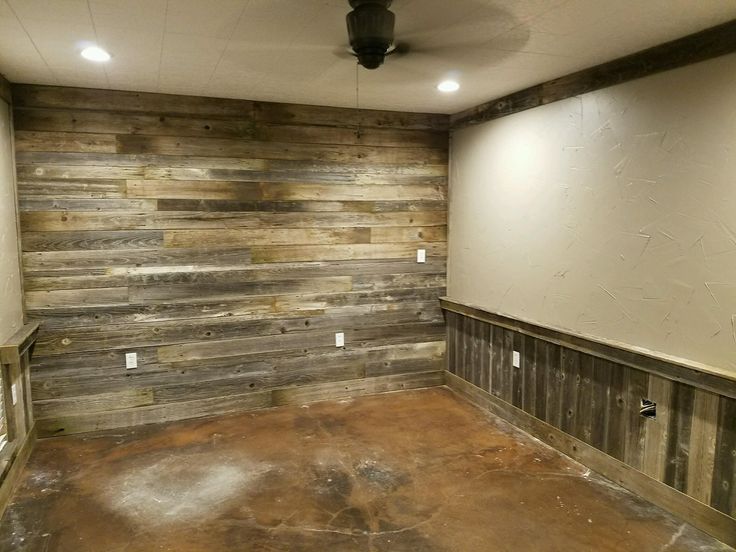 Chair Rail Accent Wall Part - 48: Remodel, Repurposed Old Wood Fence Panels For A Accent Wall And Chair Railing #ChairRail