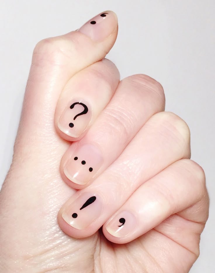 iheartnails-blog: “ Punctuation nails! ”