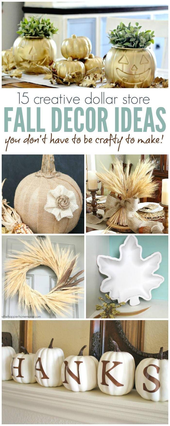 Dollar Store Fall Decor Ideas Anyone Can Make, Fall Table Settings, Thanksgiving… Dollar Store Fall Decor Ideas Anyone Can Make, Fall Table Settings, Thanksgiving…