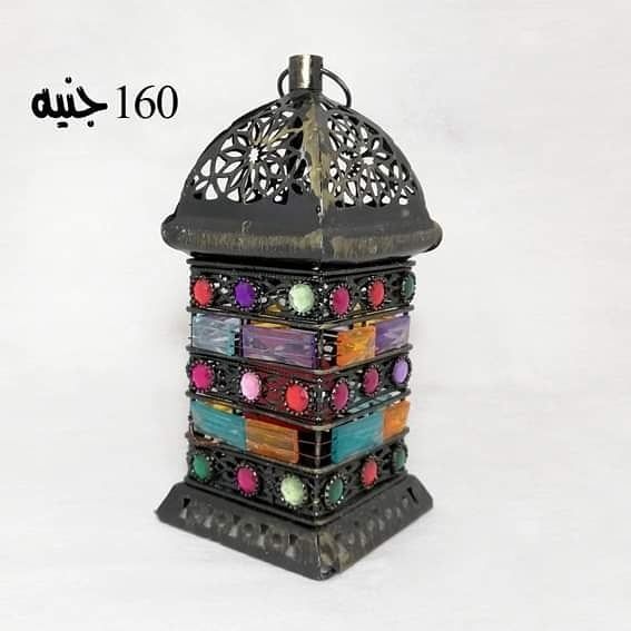 فوانيس رمضان 2020 فيها شمعه بنور الوان بتشتغل ببطاريه الطلب اونلاين والتوصيل مترو او للمنزل للاستف Novelty Lamp Lamp Table Lamp
