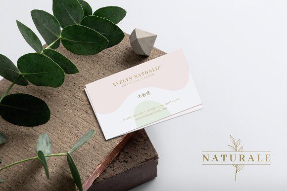 Download Feminine Business Card Vol 10 By Rahardi Studio On Creativemarket Business Cards Creative Templates Business Card Template Design Business Card Mock Up