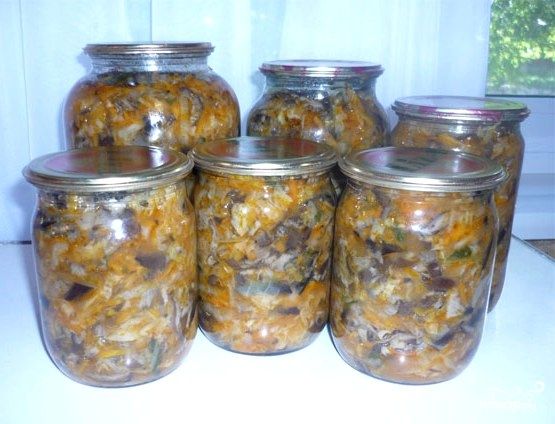 салат с капустой и грибами на зиму салат с капустой и грибами на зиму