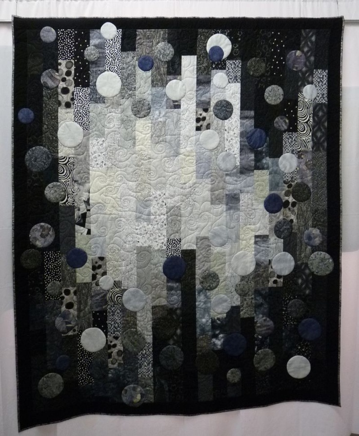 Black and white quilt putting on the glitz by sim wisser pattern is from the book weekend wonders by pamela mostek Black and white quilt putting on the glitz by sim wisser pattern is from the book weekend wonders by pamela mostek