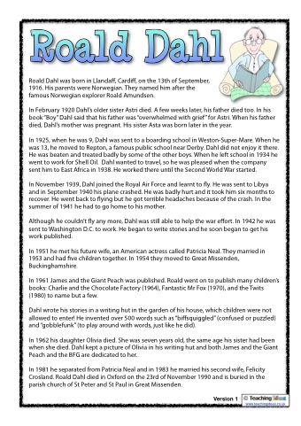roald dahl essay questions A short roald dahl biography describes roald dahl's life, times suggested essay topics how to cite this sparknote share this sparknote share on twitter context in time, the chocolate bars became the theme of dahl's charlie and the chocolate factory after graduating, dahl sought. roald dahl essay questions A short roald dahl biography describes roald dahl's life, times suggested essay topics how to cite this sparknote share this sparknote share on twitter context in time, the chocolate bars became the theme of dahl's charlie and the chocolate factory after graduating, dahl sought.