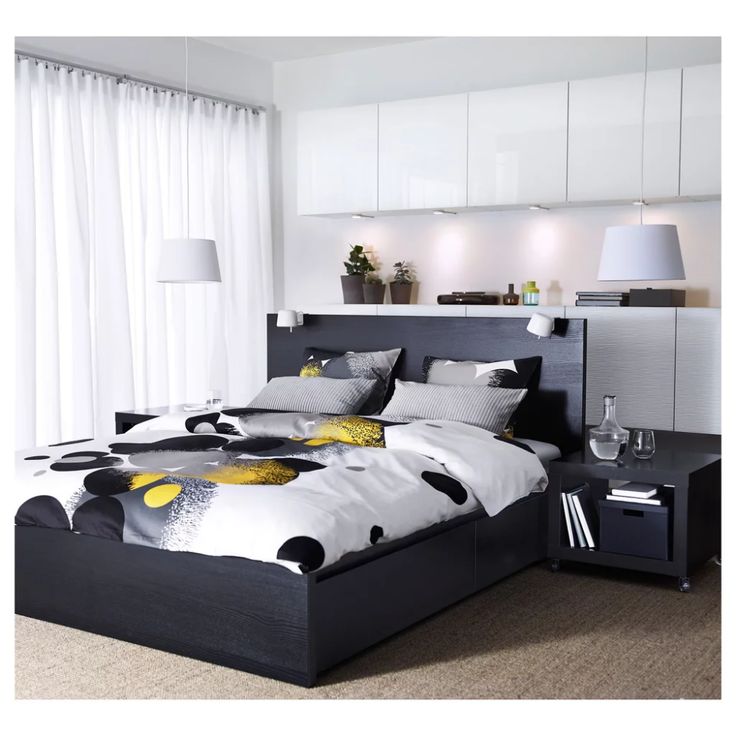 Malm High Bed Frame Malm High Bed Frame, Ikea Malm King Bed With Nightstands