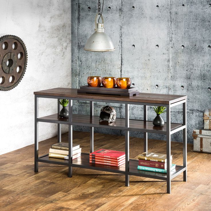 industrial looking furniture. charmingly designed with an industrial style in mind this sofa table is a great addition looking furniture f