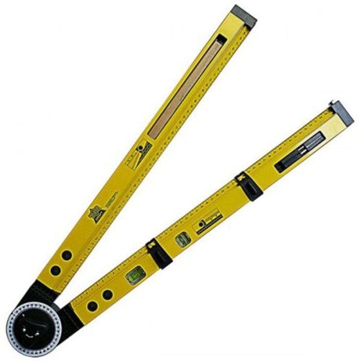 Multi-function Line Gauges Scriber Compass Slope Measurement Angle Instrument Hanging Picture Horizontal Positioning Tool- Yellow