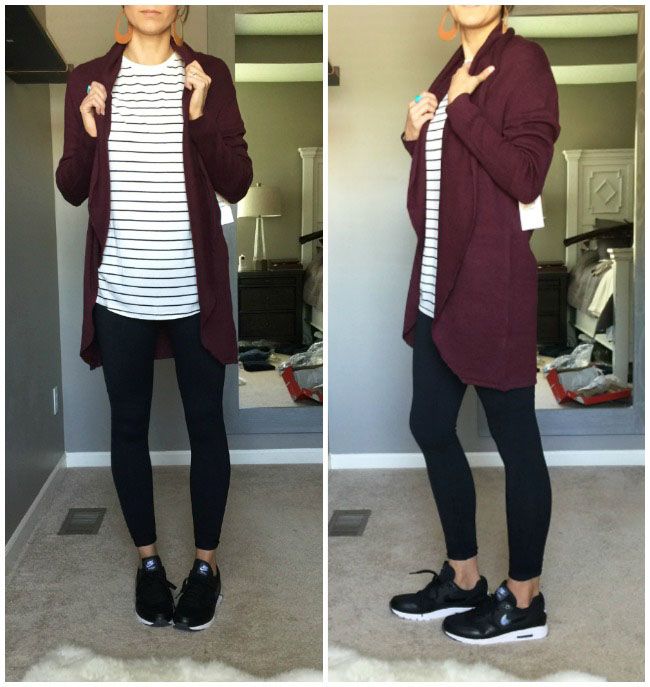 Best 25+ Black Leggings Outfit Ideas On Pinterest Legging Leith Shawl Collar Cocoon Cardigan- This cardigan is dreamy. It's a gorgeous wine color. Cute Comfy OutfitsCozy ... - Best 25+ Black Leggings Outfit Ideas On Pinterest Legging