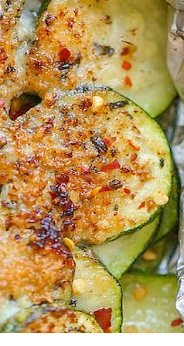 Zucchini Parmesan Foil Packets
