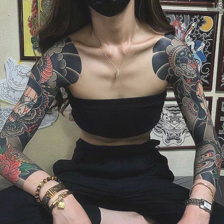 Sleeve Tattoo Women Japanese Sleeve Tattoos Floral Tattoo Sleeve Japanese Tattoo Women