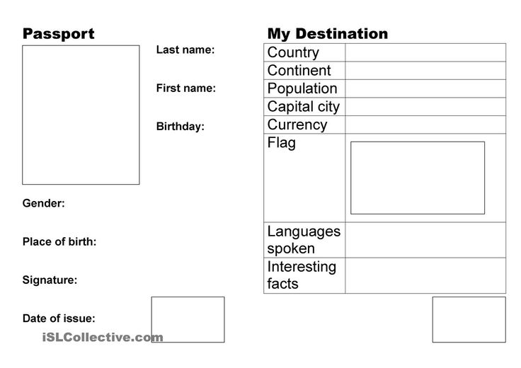 passport passport template passport classroom fun make your own passport template