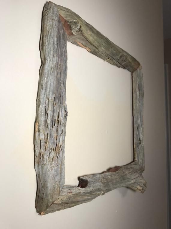 Large Handcrafted Cedar Driftwood Picture Frame Wood Picture Frames Picture On Wood Driftwood Frame