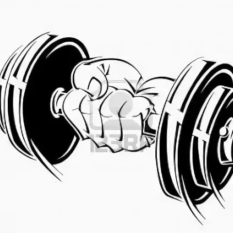 Tattoo retro old gym