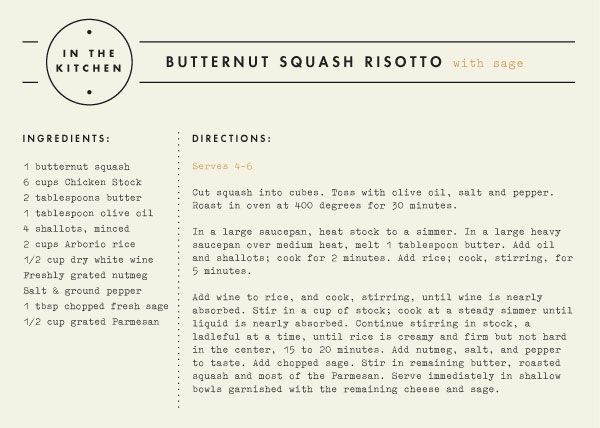 recipe card design