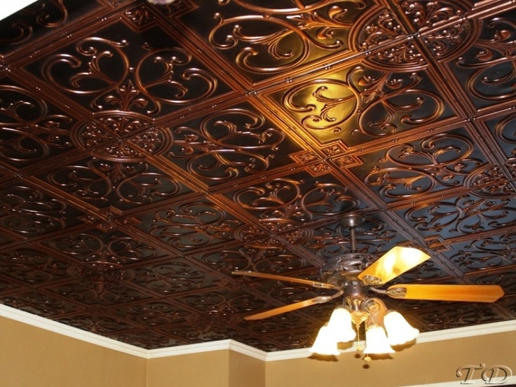 Best 10+ Copper Ceiling Ideas On Pinterest Copper Ceiling Tiles Beautiful copper ceiling tiles..would be perfect for a basement! - Best 10+ Copper Ceiling Ideas On Pinterest Copper Ceiling Tiles
