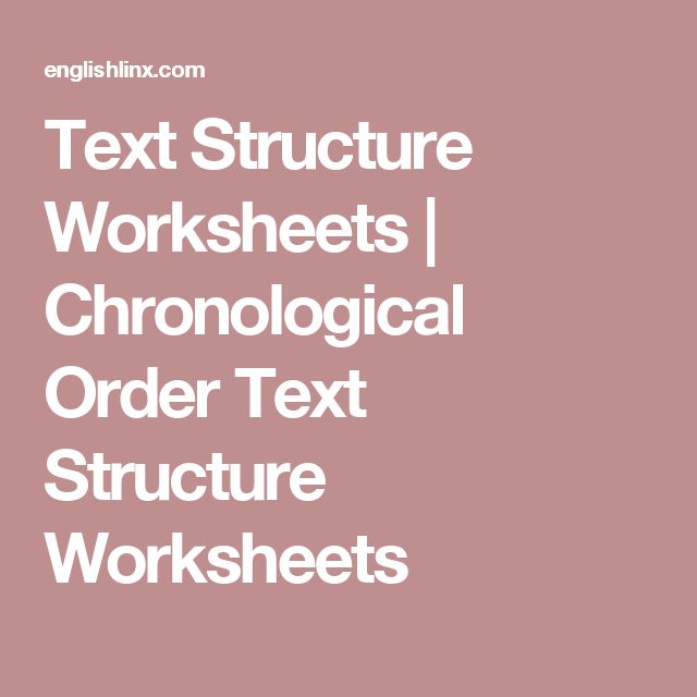 The 25+ best Text structure worksheets ideas on Pinterest Some - example of chronological order The 25+ best Text structure worksheets ideas on Pinterest Some - example of chronological order