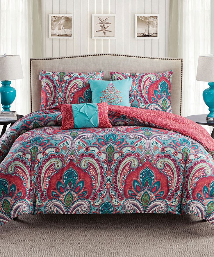 Victoria Classics Multicolor Casa Real Comforter Set Sets Bedding Queen Comforter Sets Bedding, Zulily King Size Bedspreads