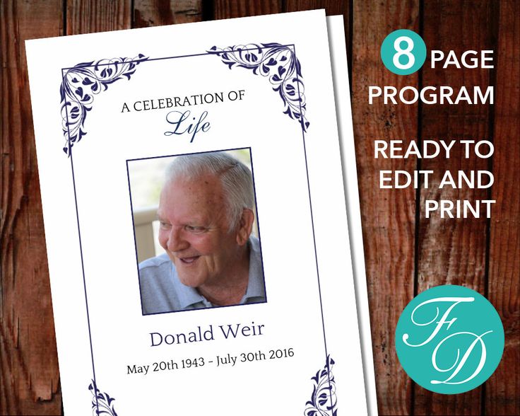 197 best 8 Page Funeral Program Templates images on Pinterest - memorial card template 197 best 8 Page Funeral Program Templates images on Pinterest - memorial card template