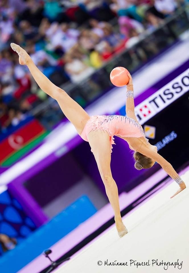Melitina Staniouta (Belarus) won bronze medal in ball final at World