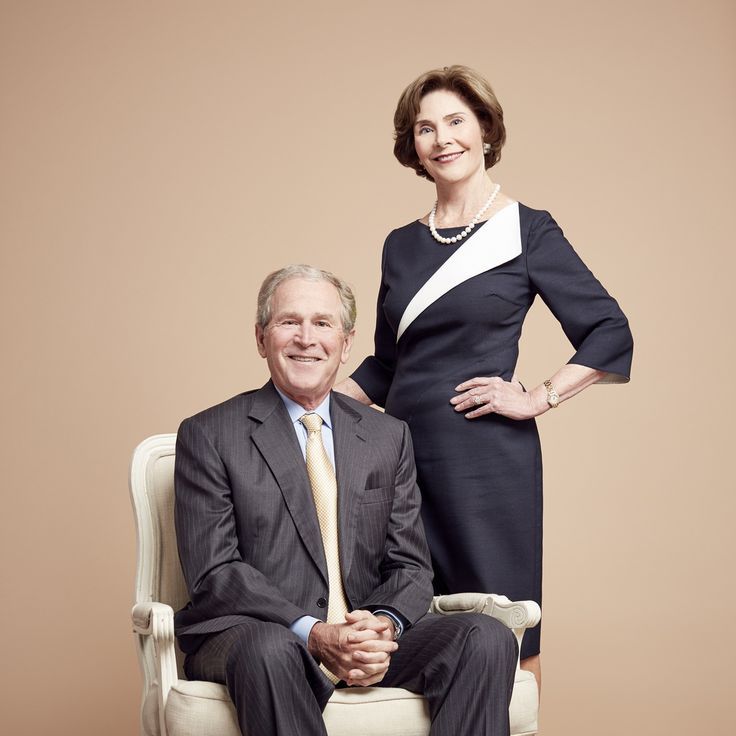 Dagmar Studios Portrait Photography George W Bush And Laura Bush For Glamour Magazine Helena Price Studio Portrait Photography Studio Portraits Laura Bush