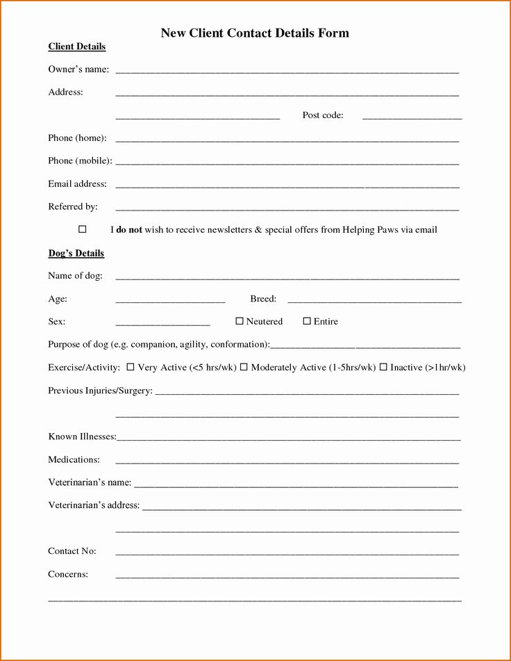 Client Contact form Inspirational 13 Customer Information form Template Client Contact form Inspirational 13 Customer Information form Template