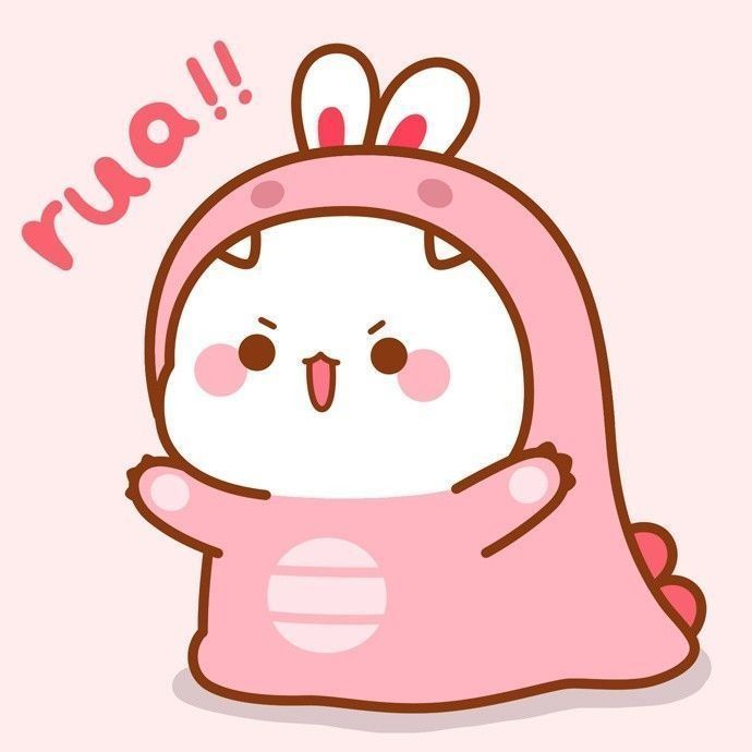 Rua Be Scared Of Me Ppl Im Dino Bunny Cute Couple Wallpaper