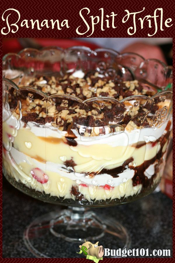 Dreamy Banana Split Trifle