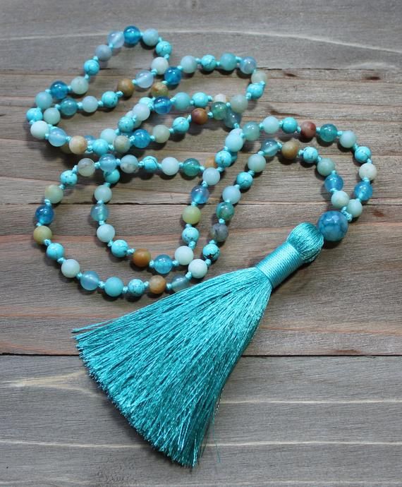 Amazonite Necklace Amazonite Mala Beads Amazonite Mala 108 Mala