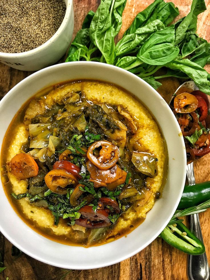 Vegan Garlic Braised Collard Greens & Cabbage over Creamy Jalapeno