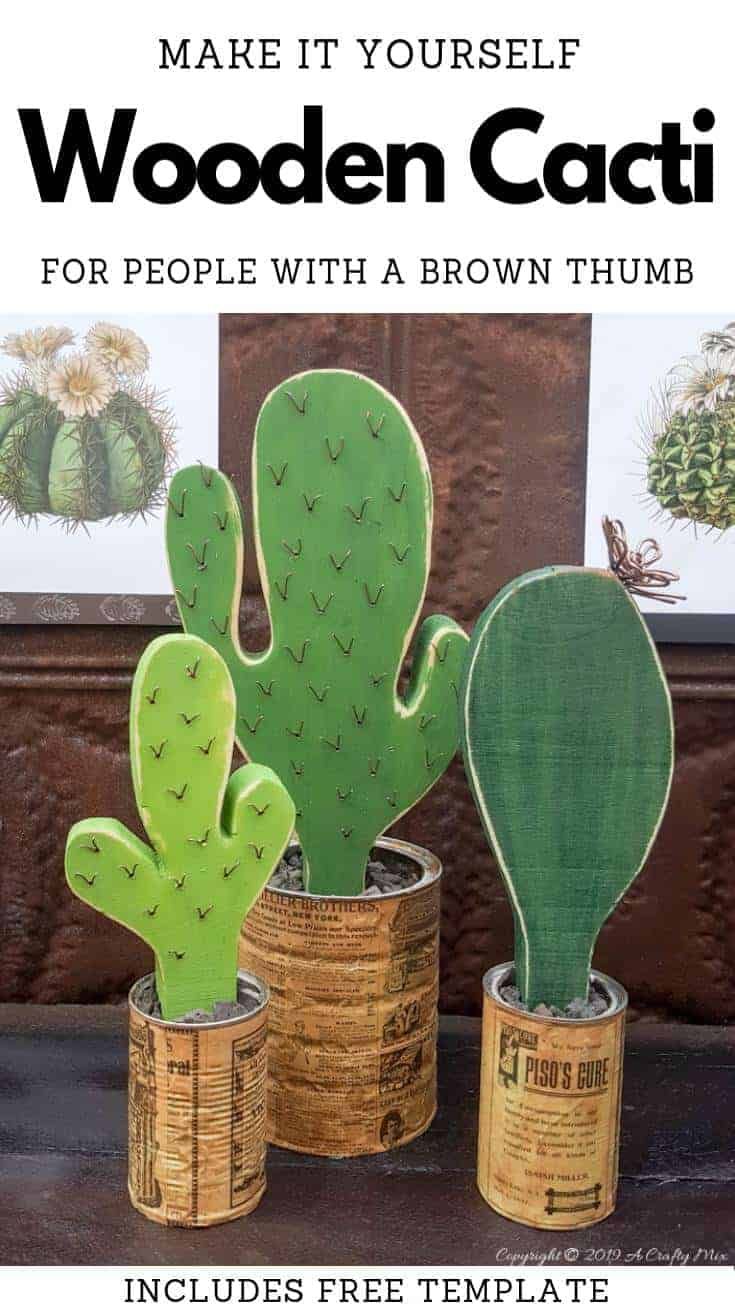 Download Easy DIY Wooden Cacti in 2020 (With images) | Wooden diy, Cactus, Diy wood projects