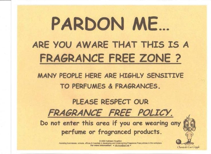 Allergies fragrance