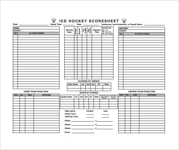 Dayton Icehounds Hockey  How to fill out a game Score Sheet