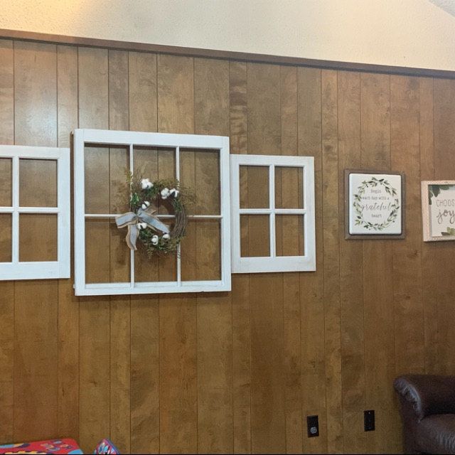 Farmhouse Three Window Frame Set Large Window Set | Etsy | Window frame