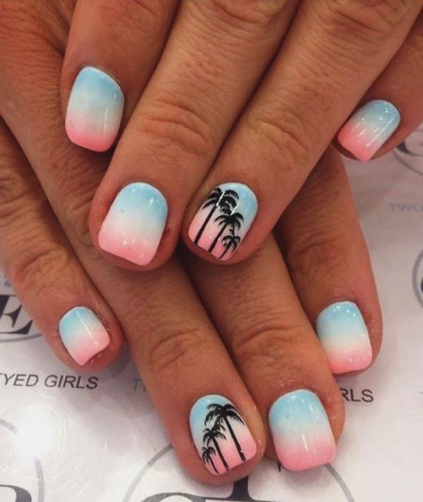 70 Lebendige Sommer Nail Art Designs und Farben 2018 – #Art #Designs #Farben #Le…