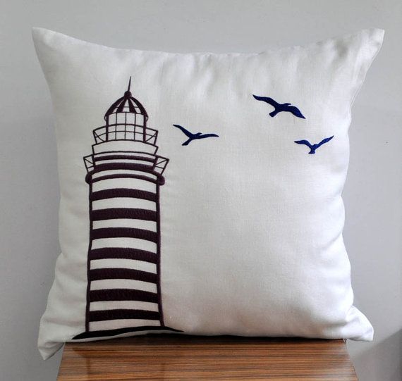 Lighthouse - Throw Pillow Cover - 18