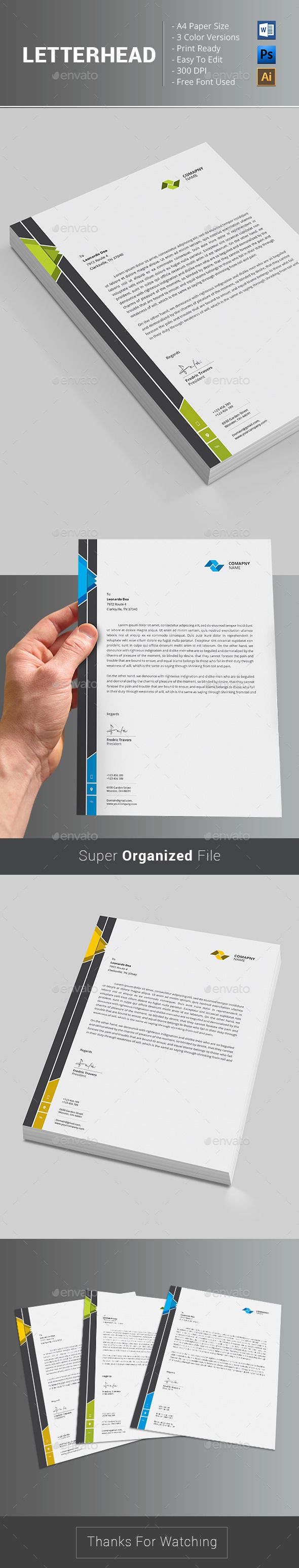word letterhead templates free