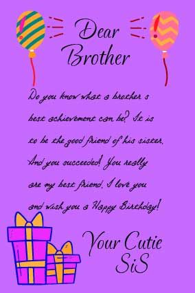 Long distance birthday wishes for brother Long distance birthday wishes for brother