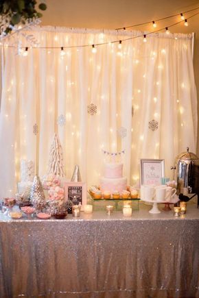 Winter Wonderland Party Table From A ONEderland First Birthday On Karas Ideas Winter Wonderland Party Table From A ONEderland First Birthday On Karas Ideas