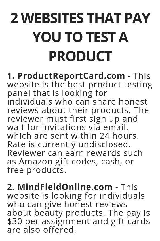 2 Websites That Pay You To Test A Product Make Money Pinterest 2 Websites That Pay You To Test A Product Wisdom Lives Here