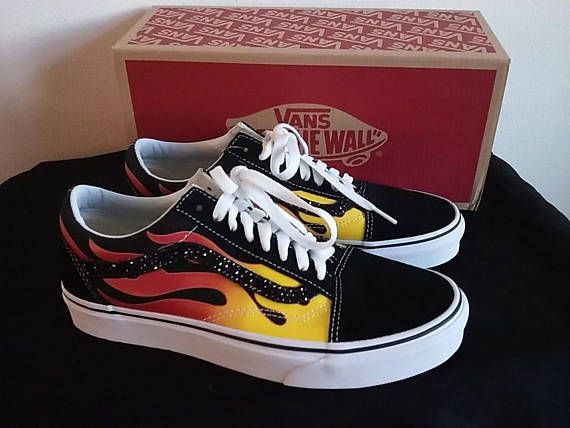 vans old skool femme flame vans old skool femme flame