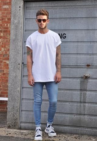 New Plain White Oversized Crew Neck Tee t shirt from Gone Retro ...