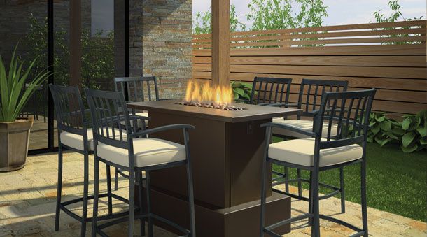Bar Height Fire Table Fire Pits