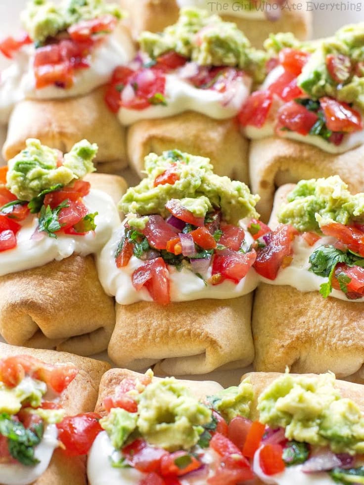 Mini Chicken Chimichangas - The Girl Who Ate Everything | Recipe