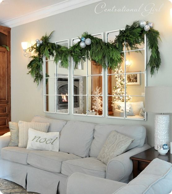 mirror over sofa horizontal garland over mirror christmasmy giddy time in 2018 pinterest home christmas home and home decor mirror over sofa horizontal garland over mirror christmasmy giddy time in 2018 pinterest home christmas home and home decor