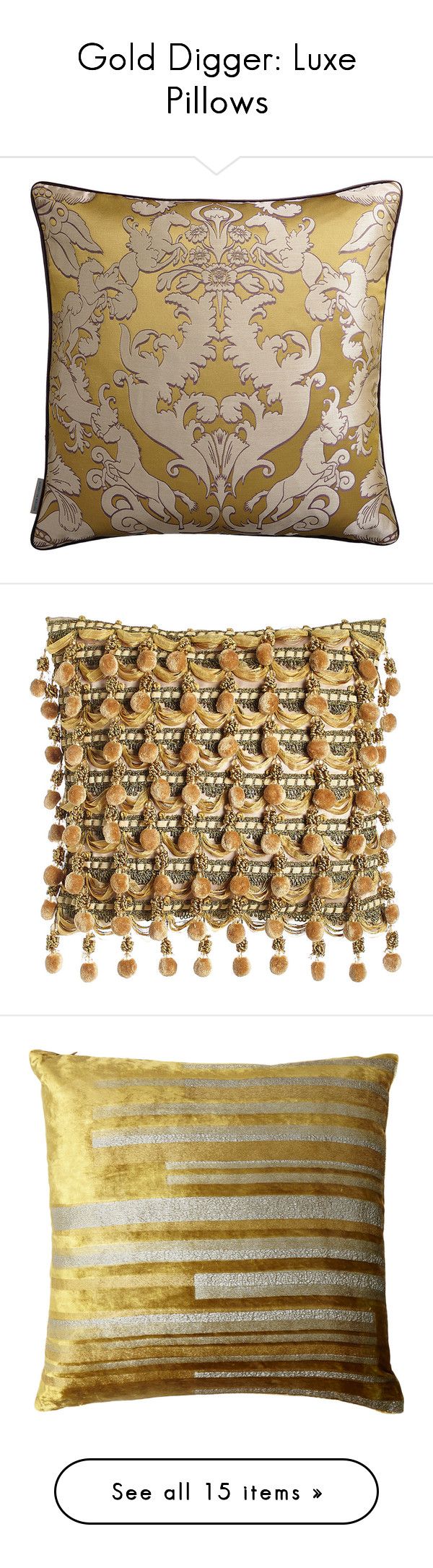 Best Contemporary Pillows And Throws Ideas Only On Pinterest - Gold Digger Luxe Pillows By Polyvoreeditorial ⤠Liked On Polyvorefeaturing best contemporary pillows and throws ideas only on pinterest - gold digger luxe pillows by polyvoreeditorial ⤠liked on polyvorefeaturing