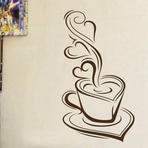 8 x 20 Black Design with Vinyl JER 1191 1Fresh Coffee Picture Art Kitchen Decor Vinyl Wall Decal 8 x 20 Black Design with Vinyl JER 1191 1Fresh Coffee Picture Art Kitchen Decor Vinyl Wall Decal
