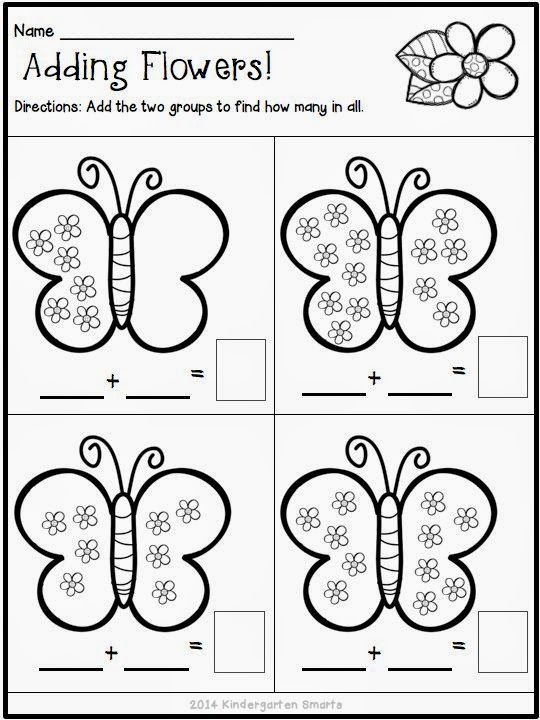 Kindergarten addition freebies